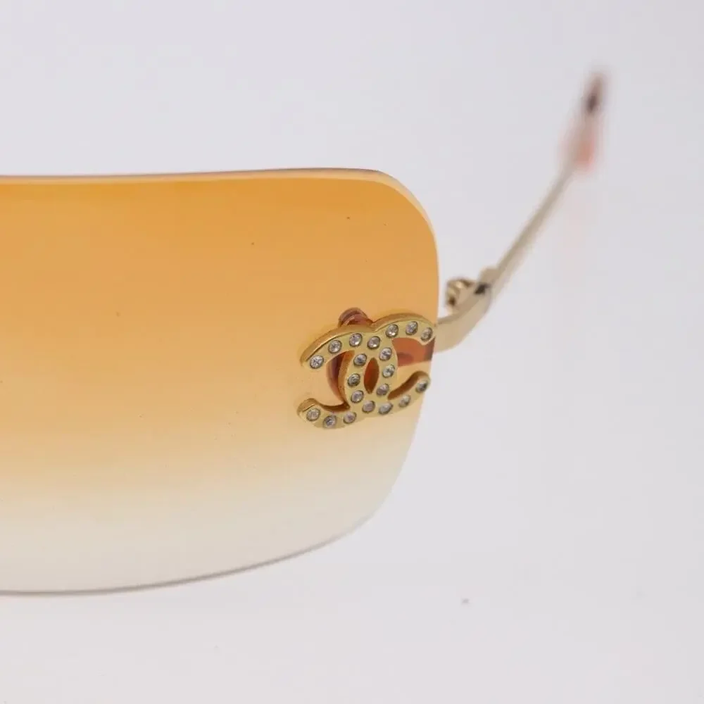 Chanel CC Metal Sunglasses Gold